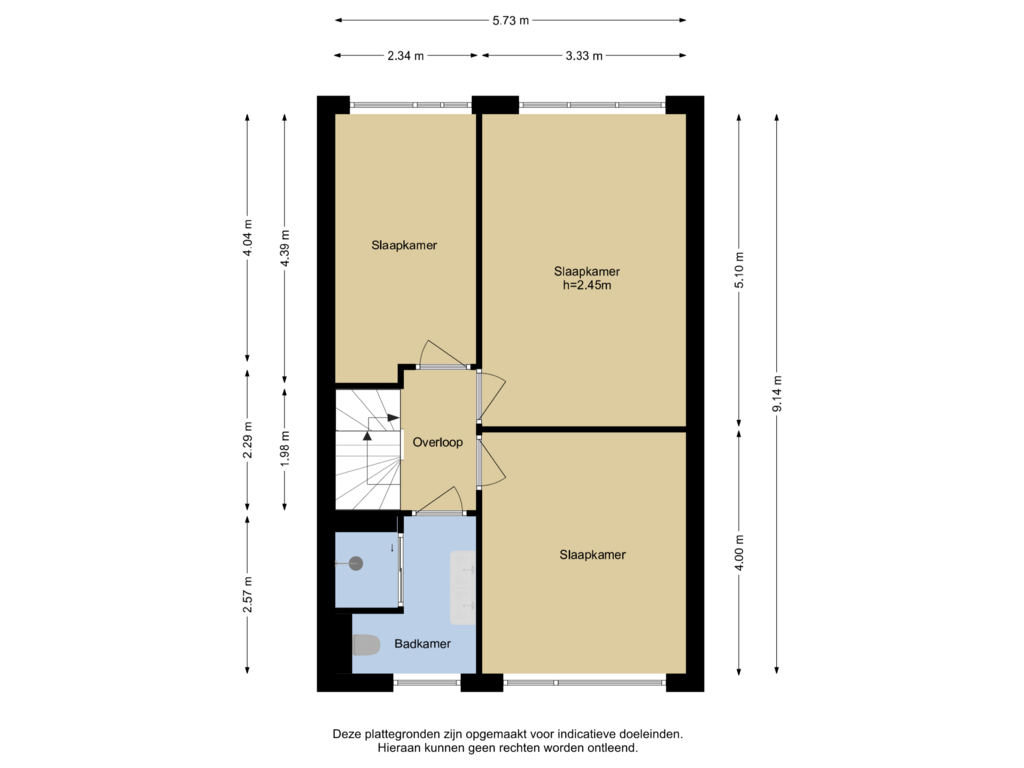 View floorplan of Verdieping 1 of Randmeer 23