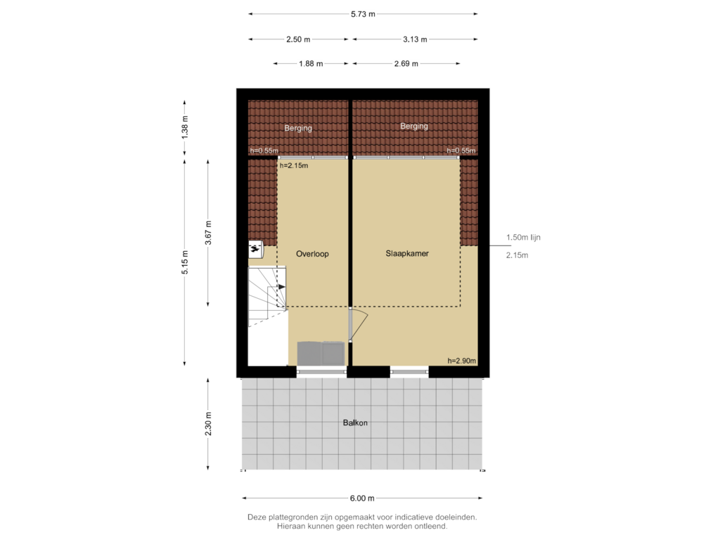 View floorplan of Verdieping 2 of Randmeer 23