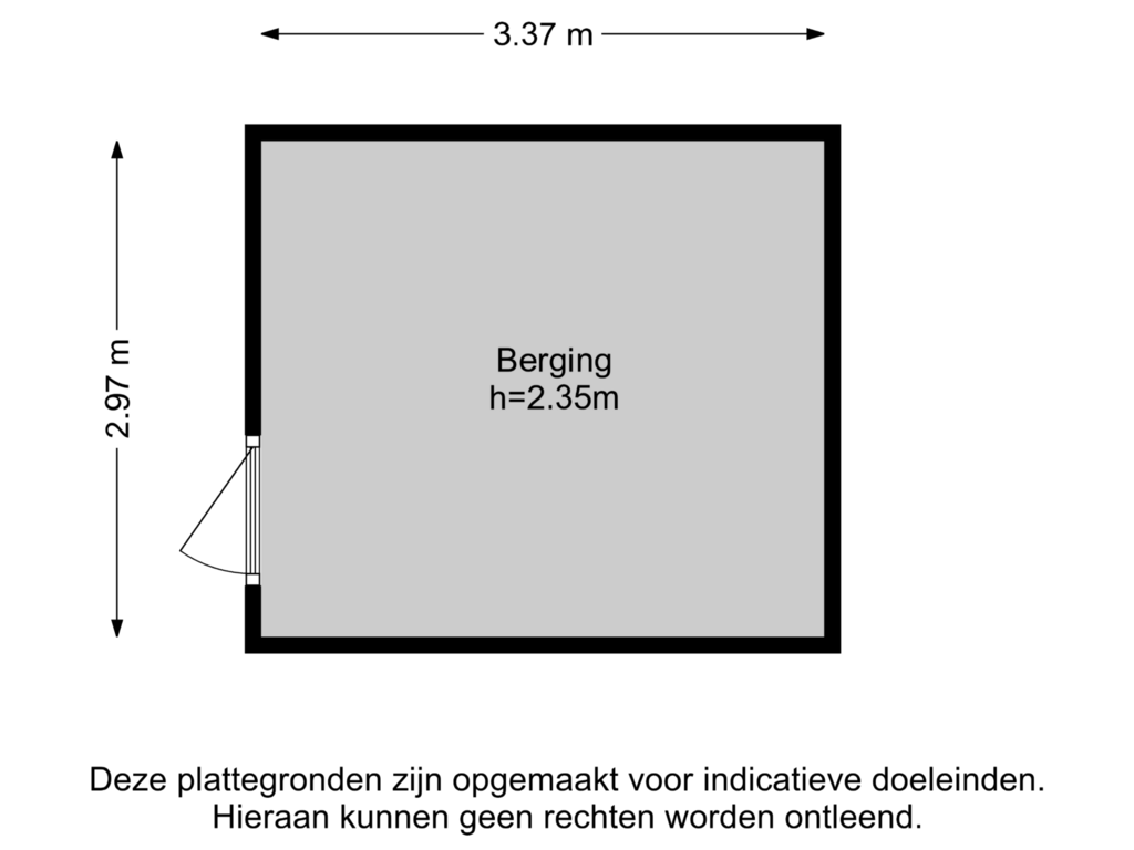 View floorplan of Berging of Randmeer 23