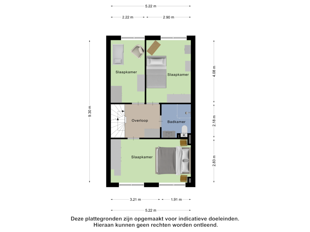 View floorplan of Eerste Verdieping of Snoekenveen 255