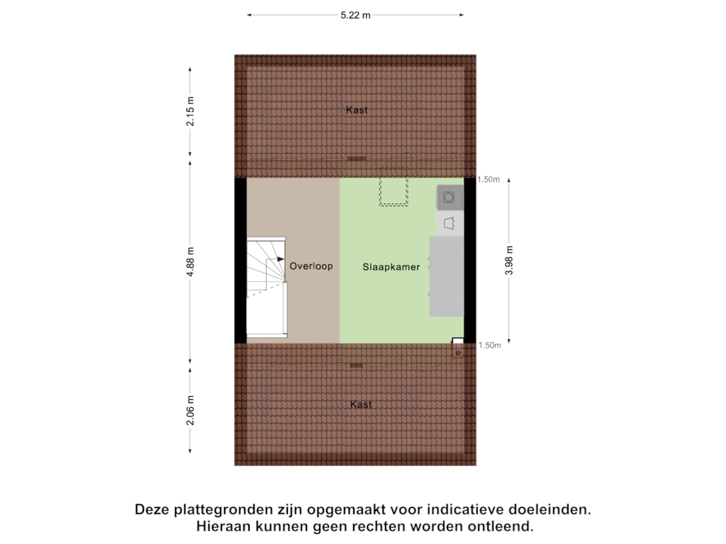 View floorplan of Tweede Verdieping of Snoekenveen 255