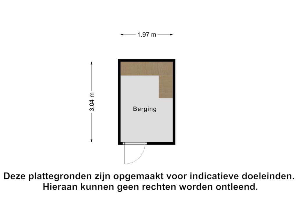 View floorplan of Berging of Snoekenveen 255