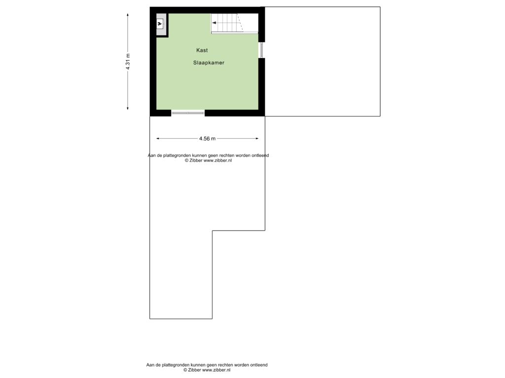 Bekijk plattegrond van Eerste Verdieping van Duikerstraat 3