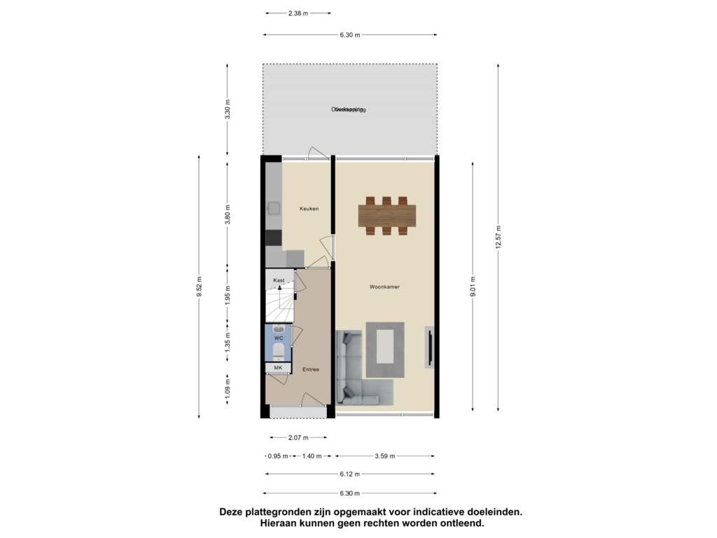 Bekijk plattegrond van Begane Grond van De Jachthoorn 40