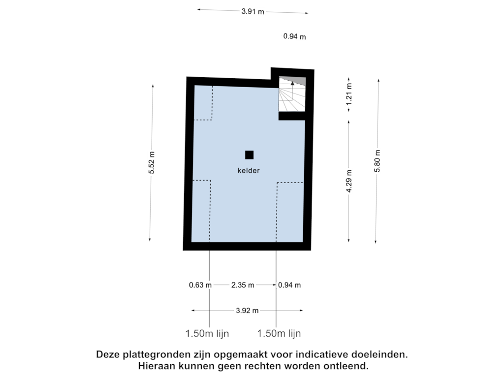 Bekijk plattegrond van kelder van Barlheze 55