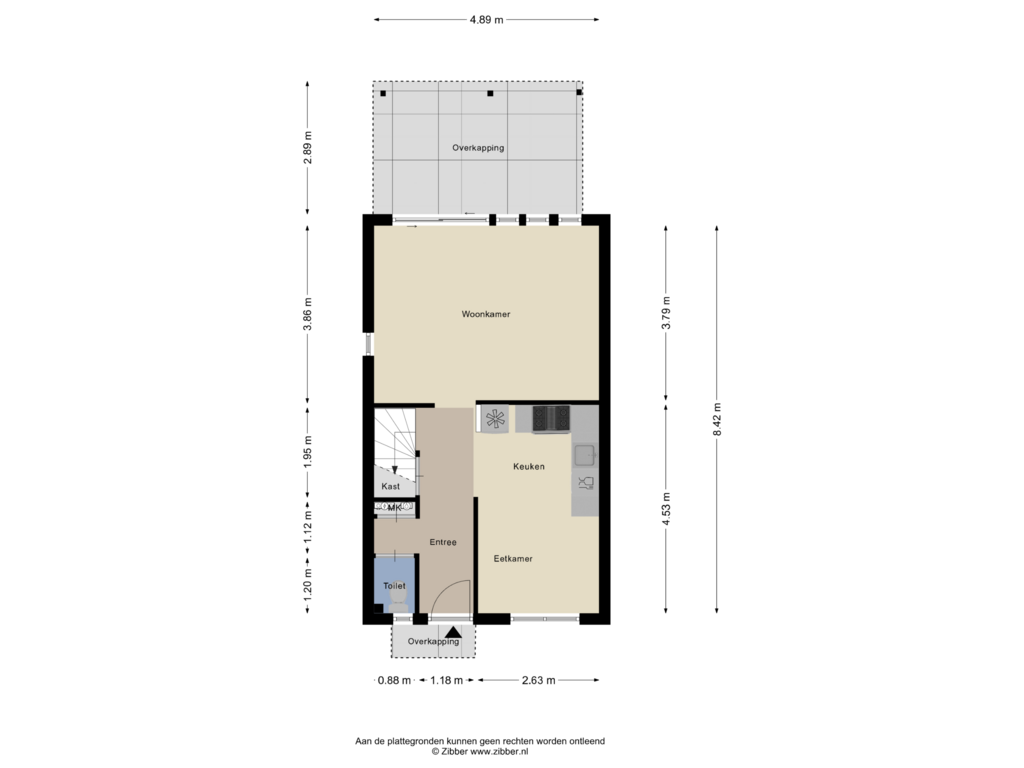 View floorplan of Begane Grond of Cumulus 21