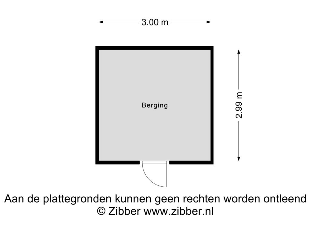 View floorplan of Berging of Cumulus 21