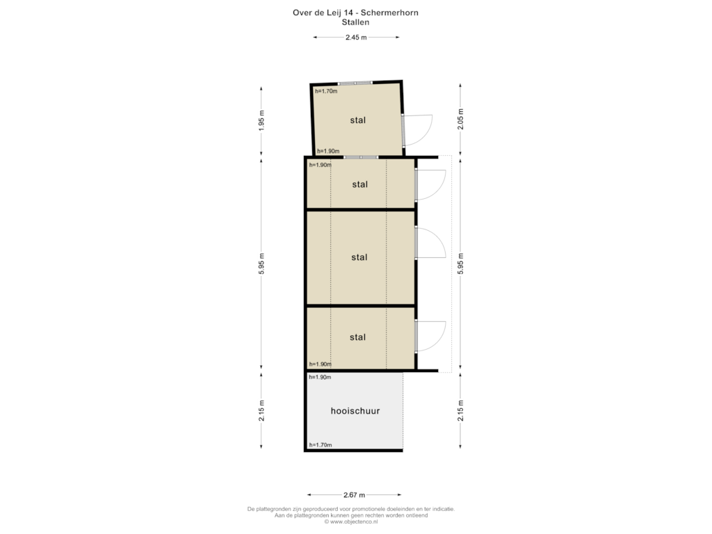 Bekijk plattegrond van STALLEN van Over de Leij 14