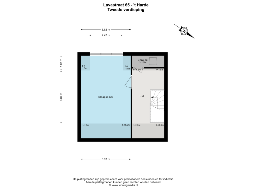 Bekijk plattegrond van 2e_verd van Lavastraat 65