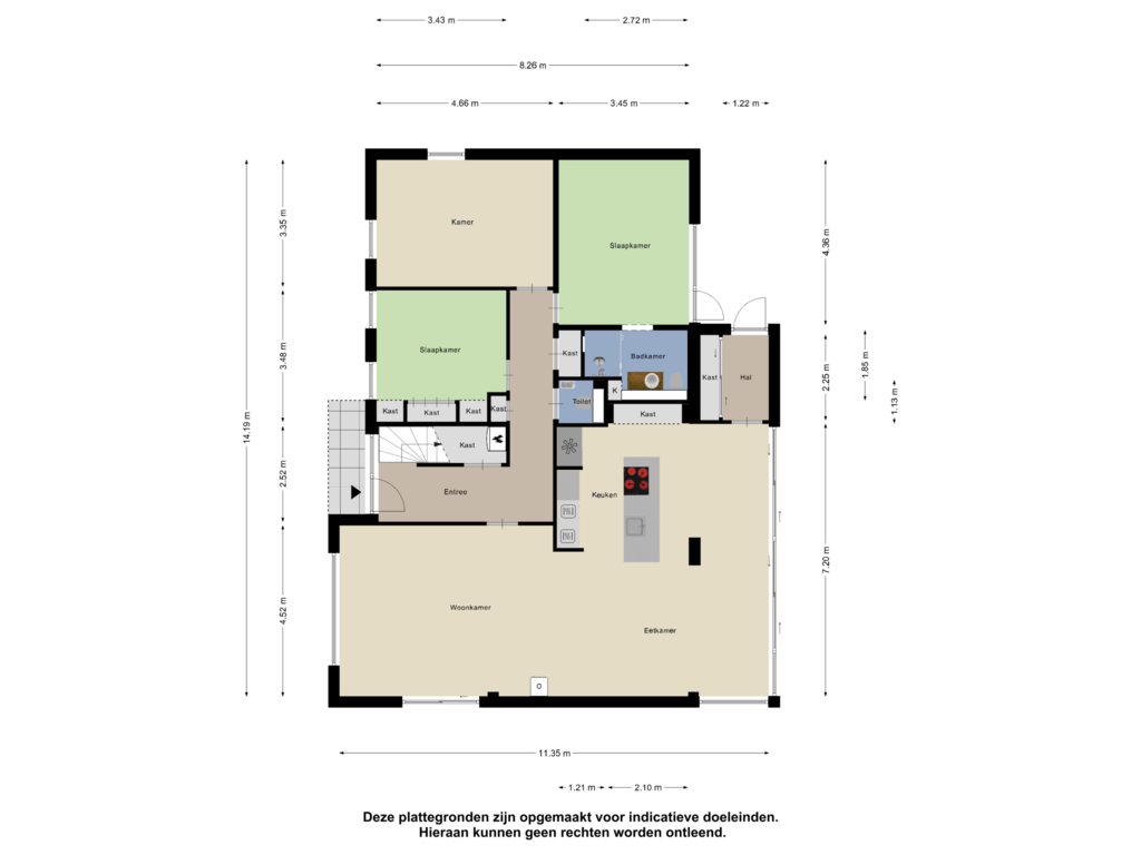 Bekijk plattegrond van Begane Grond van Jacob de Boerweg 3