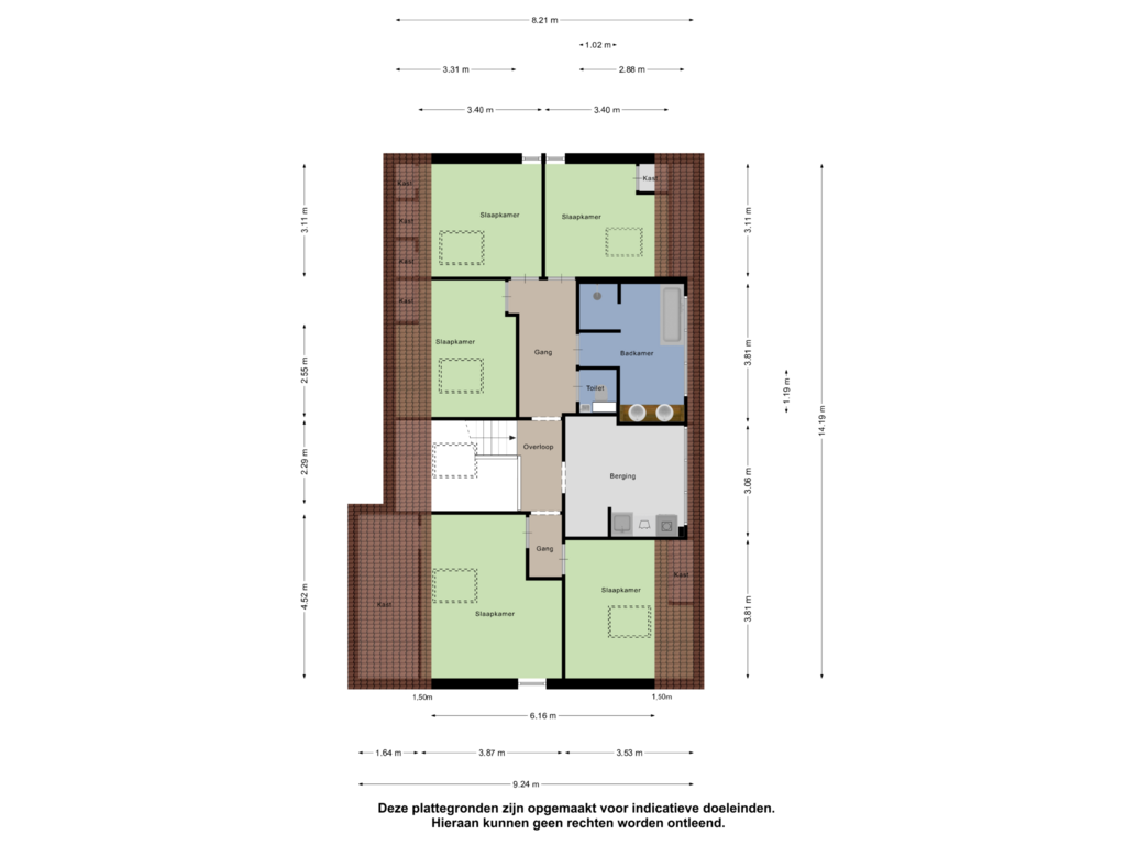 Bekijk plattegrond van Eerste Verdieping van Jacob de Boerweg 3