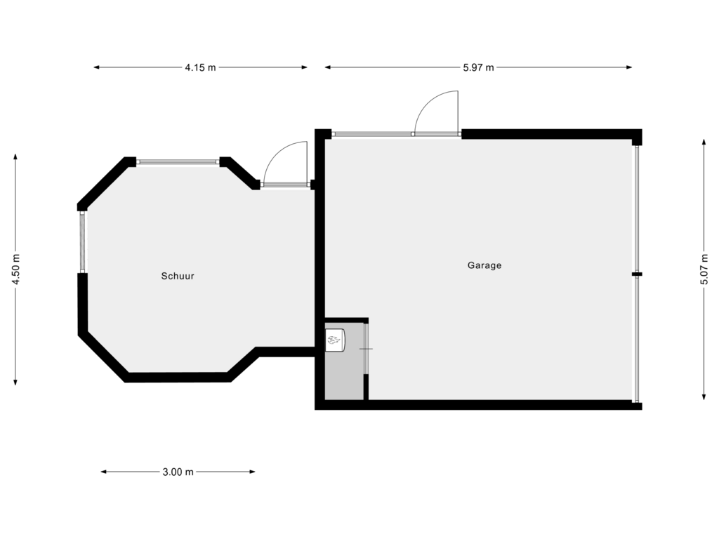 Bekijk plattegrond van Garage van Elbalaan 42