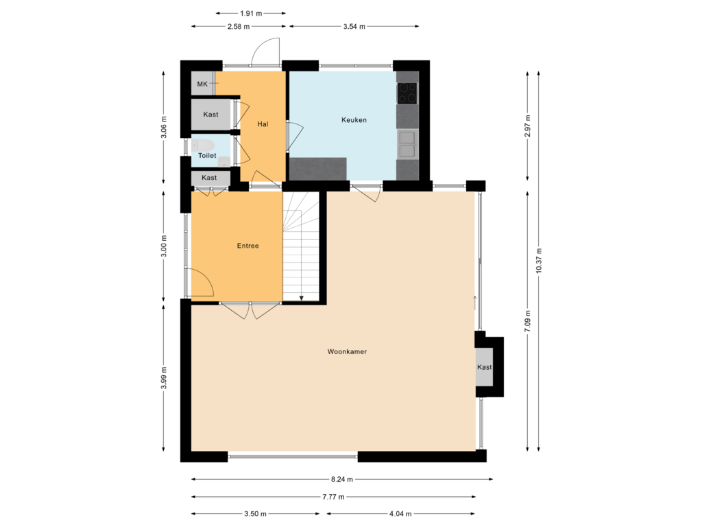 View floorplan of Begane grond of Vennekes 4