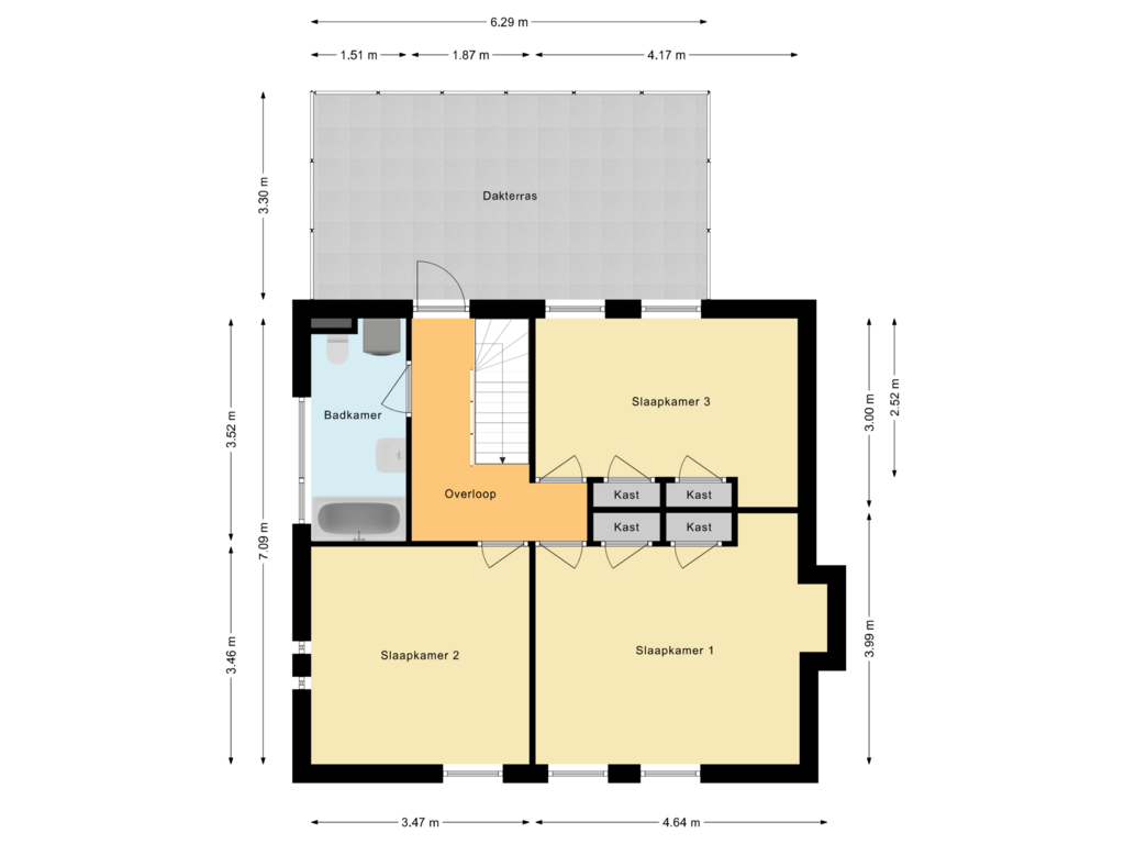 View floorplan of Eerste verdieping of Vennekes 4