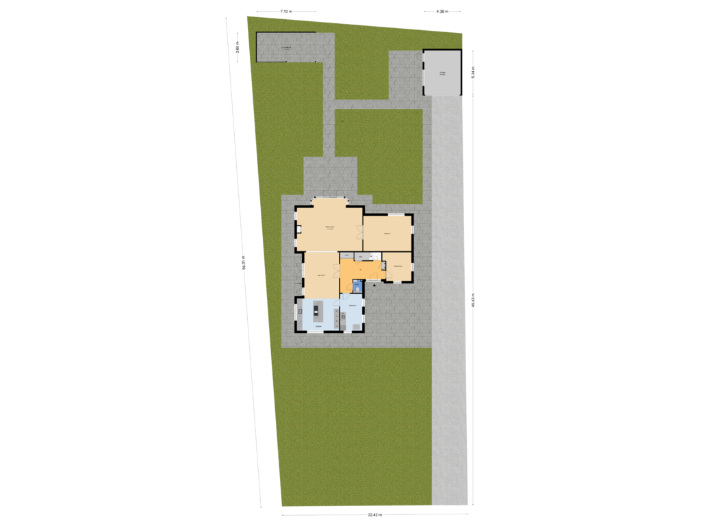 Bekijk plattegrond van Situatie van Duinlaan 2-A