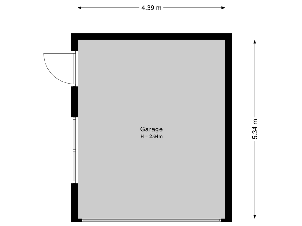 Bekijk plattegrond van Garage van Duinlaan 2-A