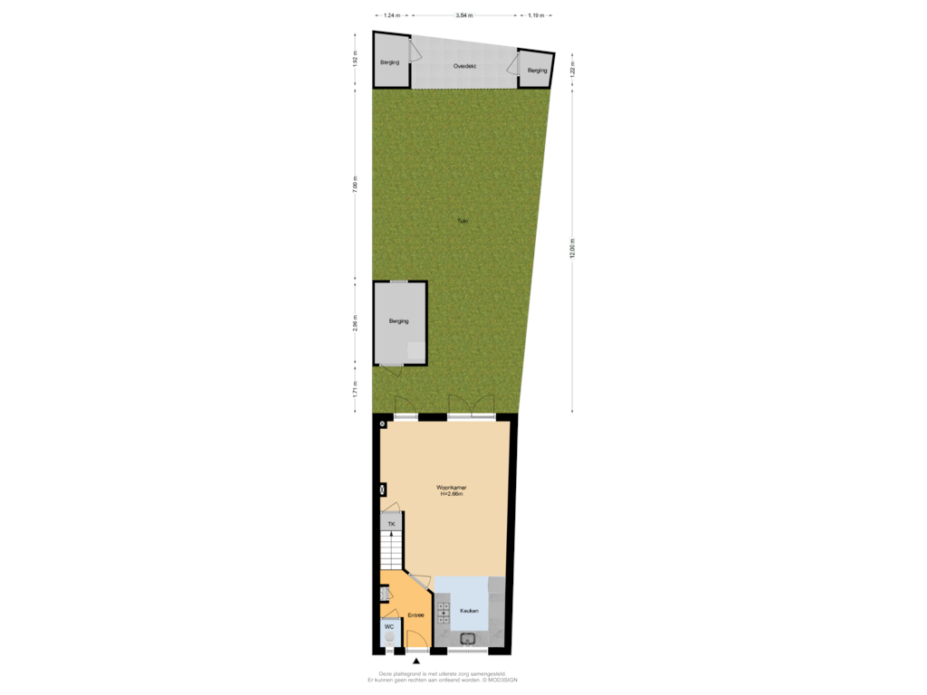 Bekijk plattegrond van Situatie van Noormannenstraat 9