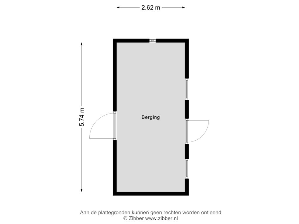 Bekijk plattegrond van Berging van Marelaan 35