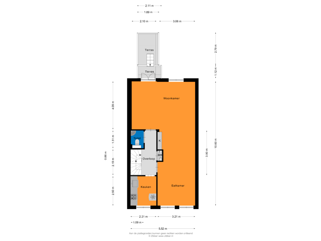 Bekijk plattegrond van Eerste Verdieping van Muntelstraat 21