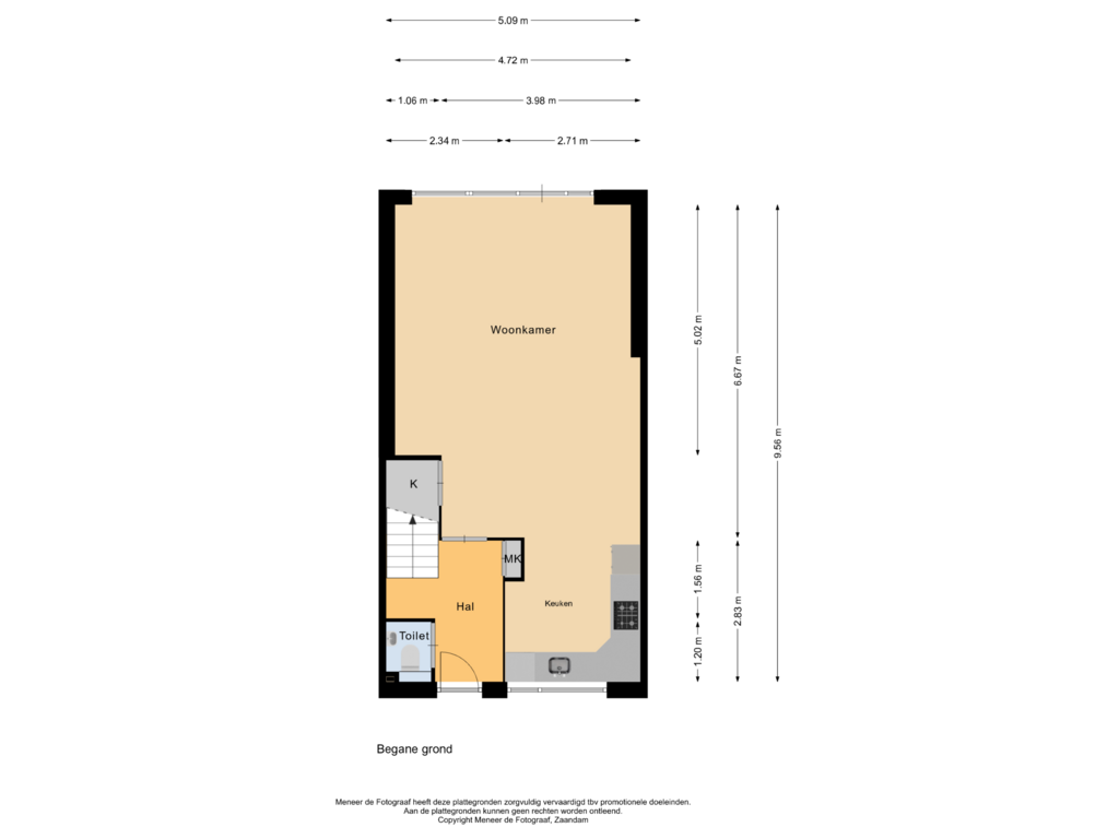 Bekijk plattegrond van Begane grond van Vinkebuurt 20