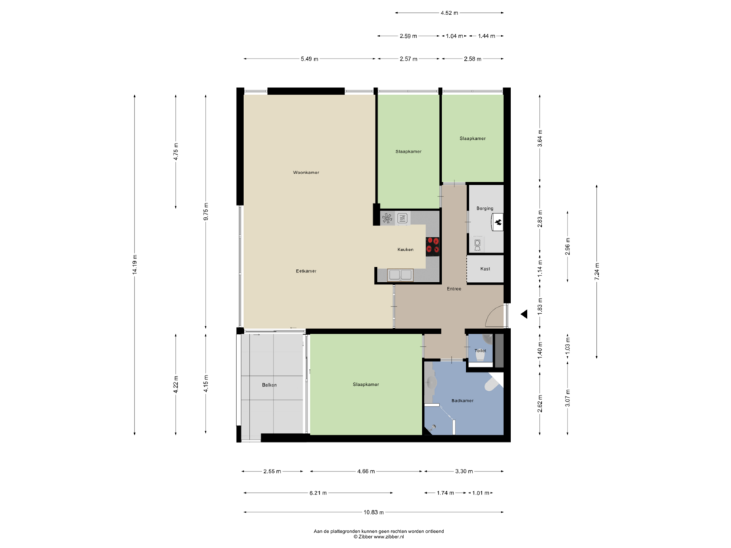 Bekijk plattegrond van Appartement van Horst 26