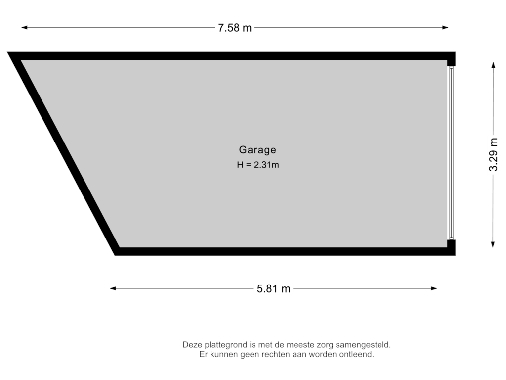 Bekijk plattegrond van Garage van Stationsstraat 20-D