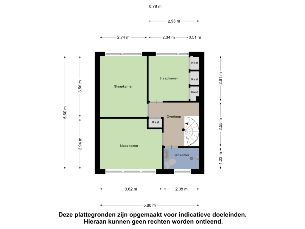 Bekijk plattegrond van Eerste Verdieping van Prinsenstraat 45