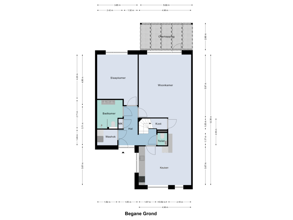 View floorplan of Begane Grond of Aan het Stichelen 20