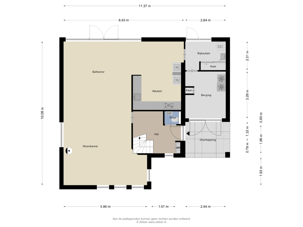 Bekijk plattegrond van Begane Grond van Aewal 19