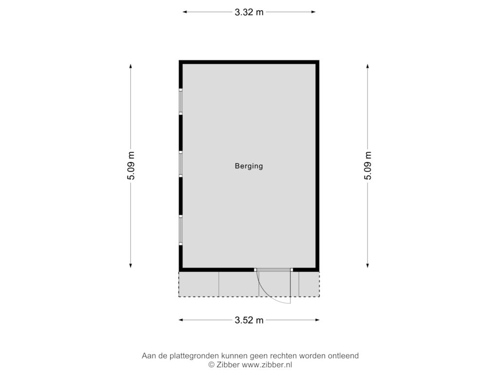 Bekijk plattegrond van Berging van Aewal 19