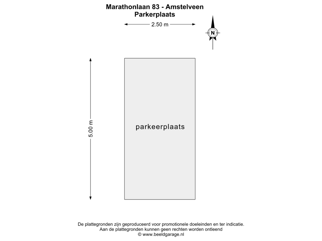 View floorplan of PARKEERPLAATS of Marathonlaan 83