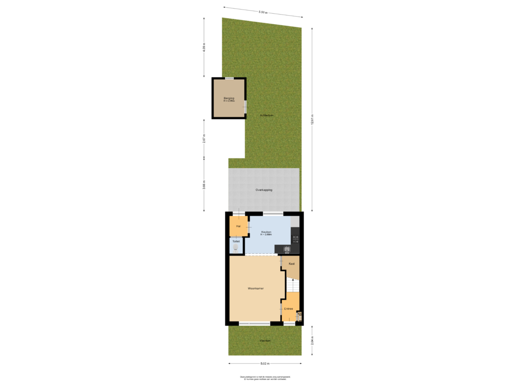 View floorplan of Situatie of Prunusstraat 36