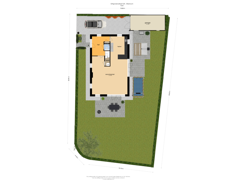 View floorplan of TUIN of Erfgooiersdreef 2-A