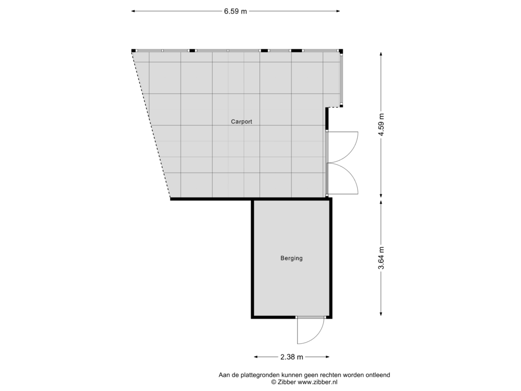 Bekijk plattegrond van Berging van Ekselerbrink 14