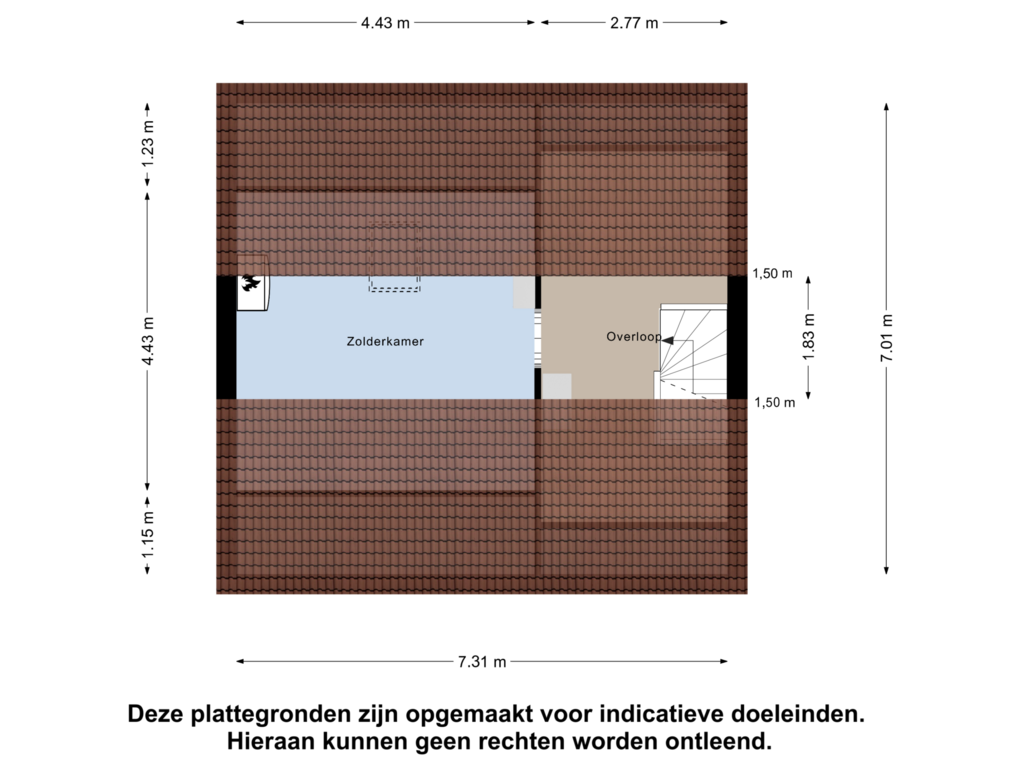 View floorplan of Tweede Verdieping of Europalaan 11