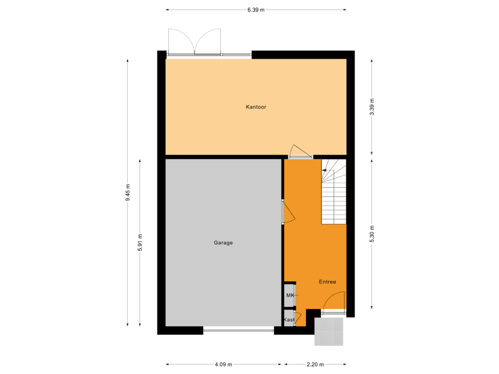 Bekijk plattegrond van Begane grond van Rooseveltstraat 96