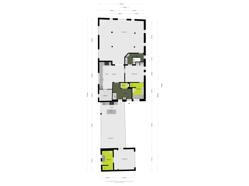 View floorplan of Begane Grond of Haneman 1