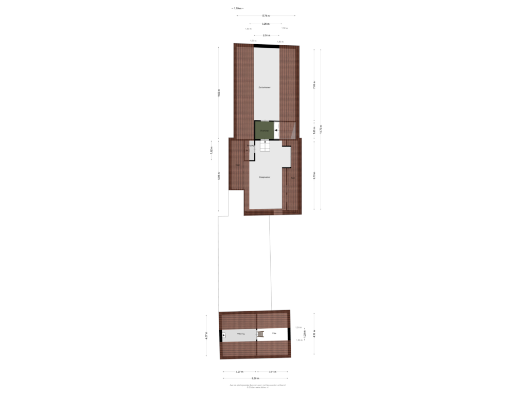 View floorplan of Eerste verdieping of Haneman 1