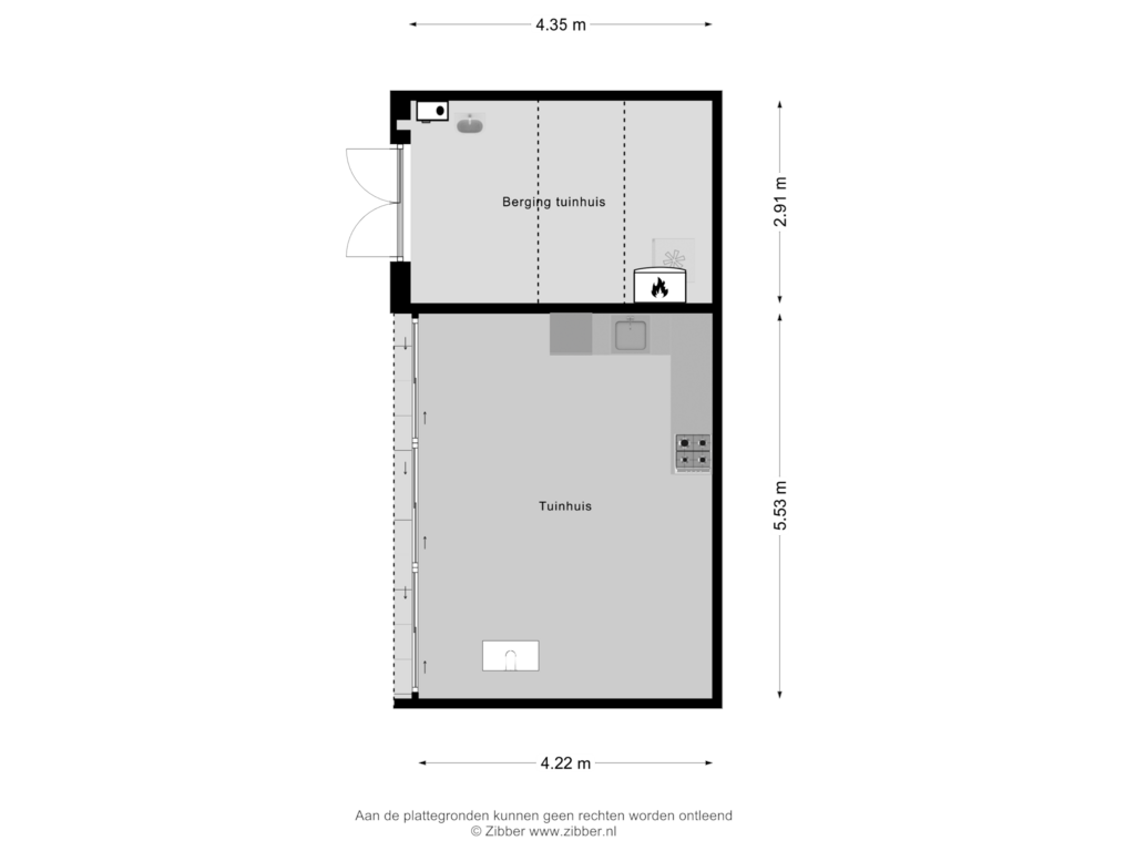 View floorplan of Tuinhuis of Haneman 1