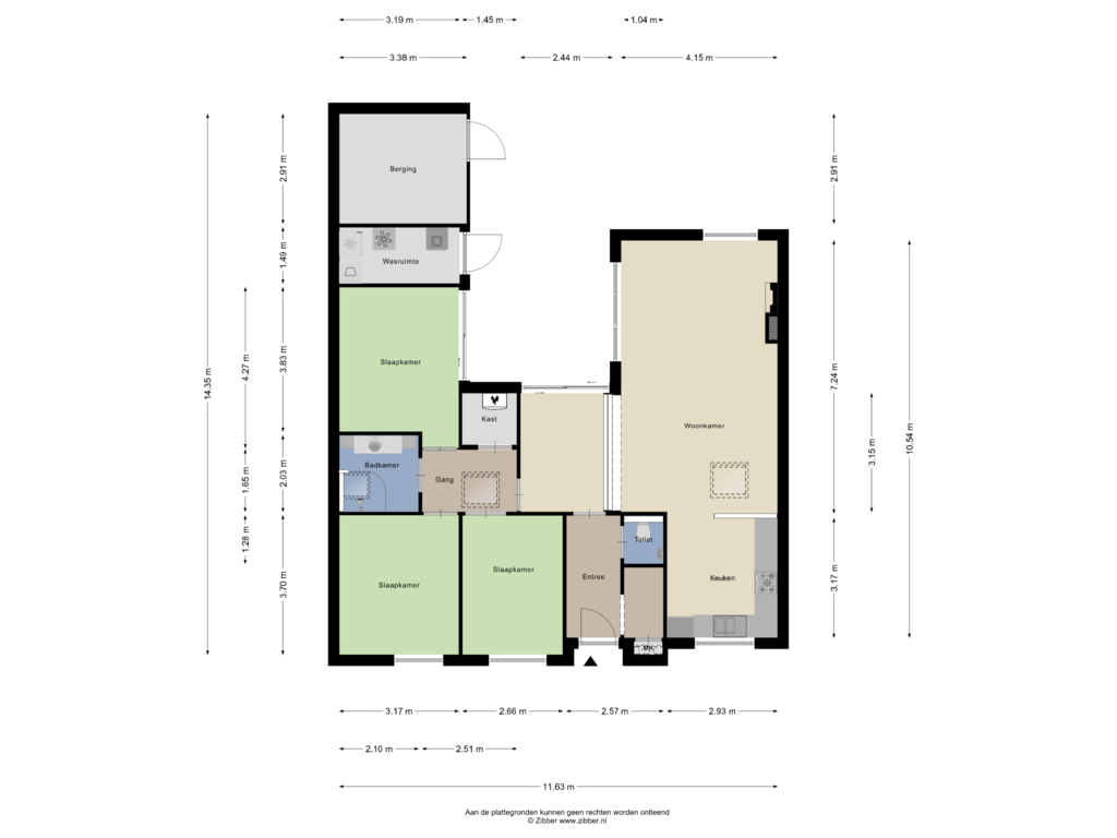 View floorplan of Appartement of Goedroenstraat 8