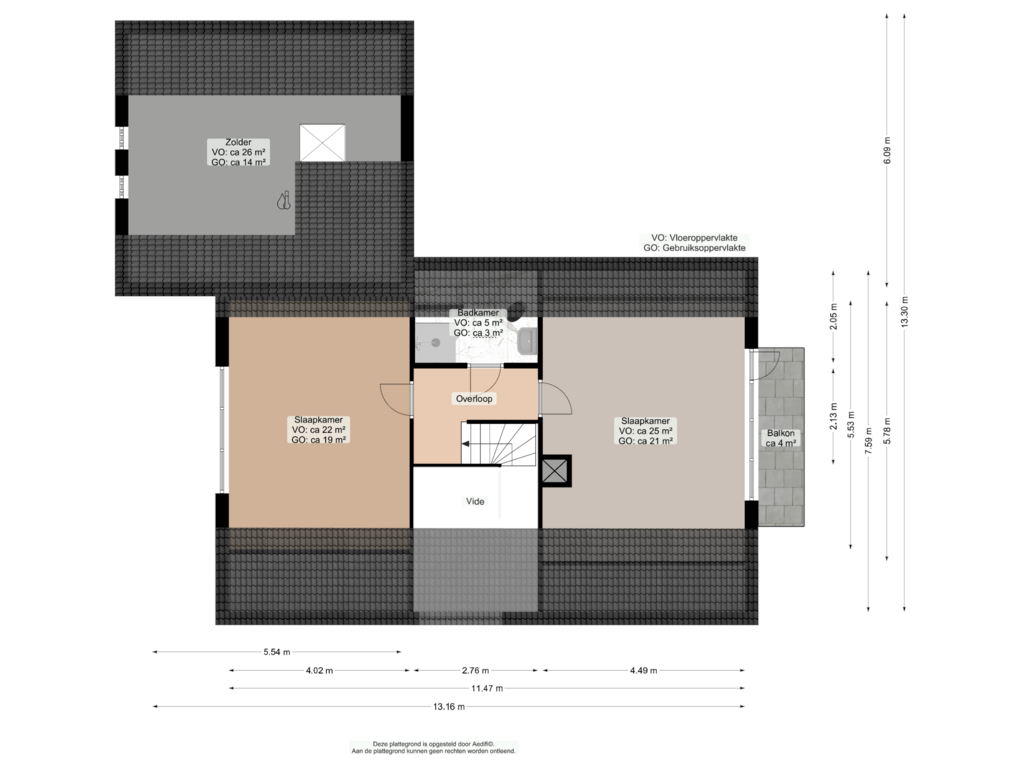 Bekijk plattegrond van Eerste verdieping van W.A. Scholtenweg 49