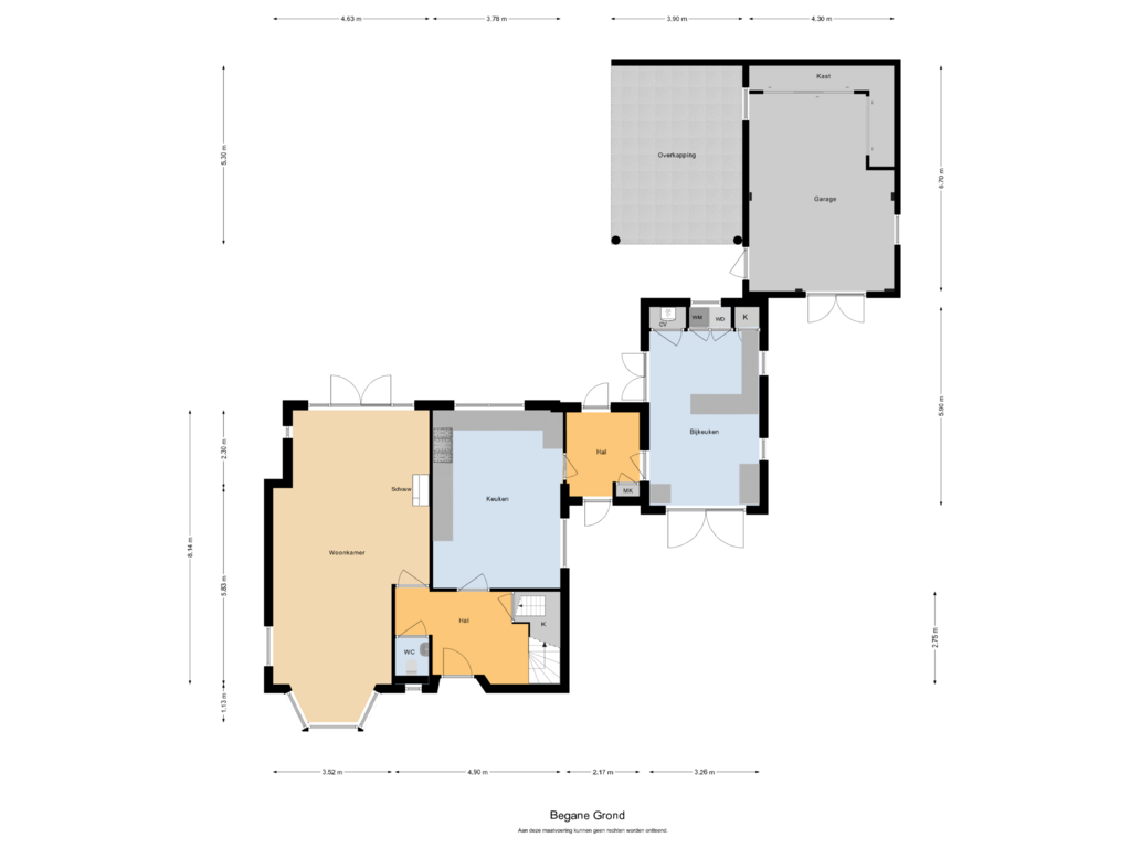 View floorplan of Begane Grond of Boomgaardstraat 1