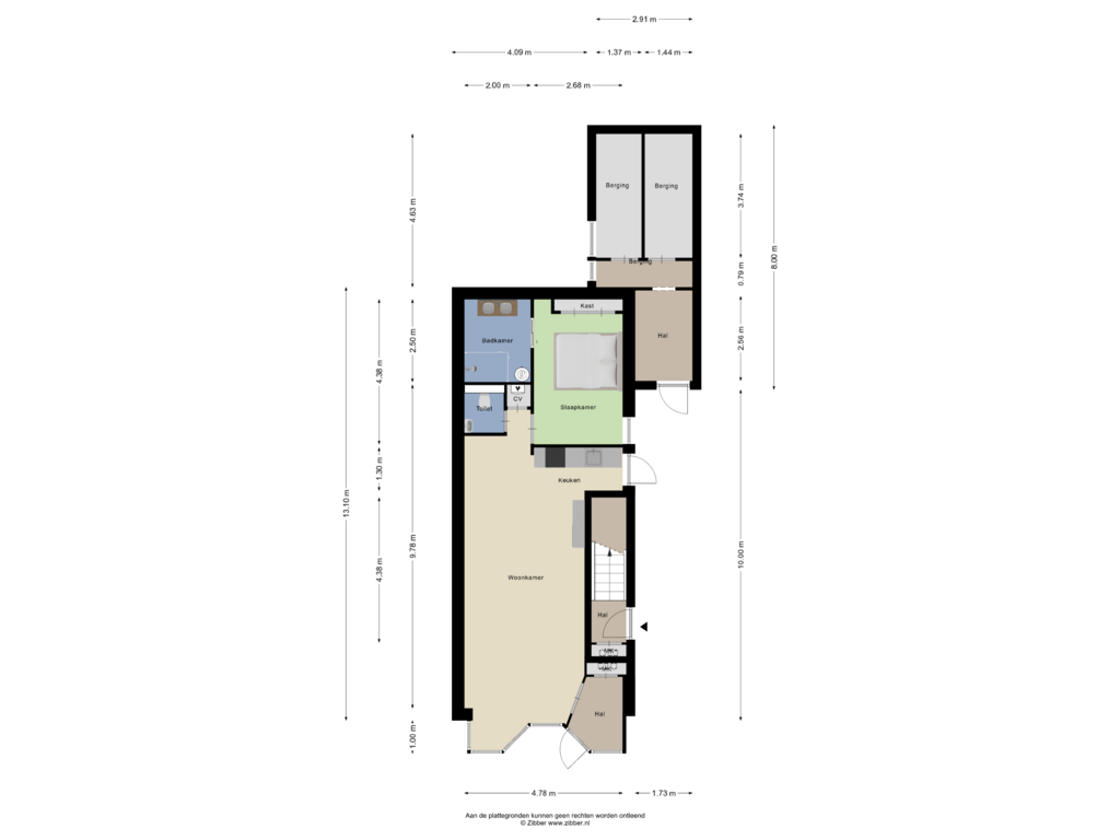 Bekijk plattegrond van Begane Grond van Poppestraat 5-A