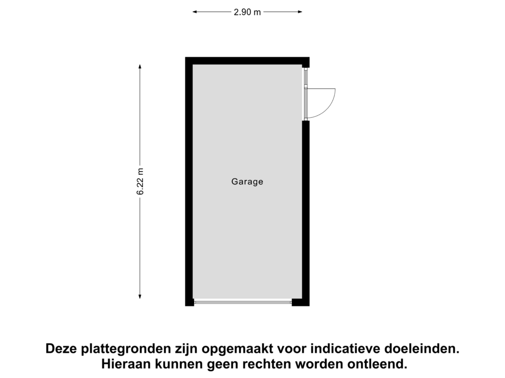 Bekijk plattegrond van Garage van Harmonielaan 1