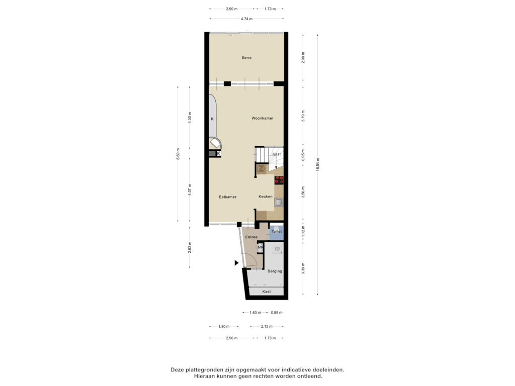 Bekijk plattegrond van Begane Grond van Plevierstraat 4