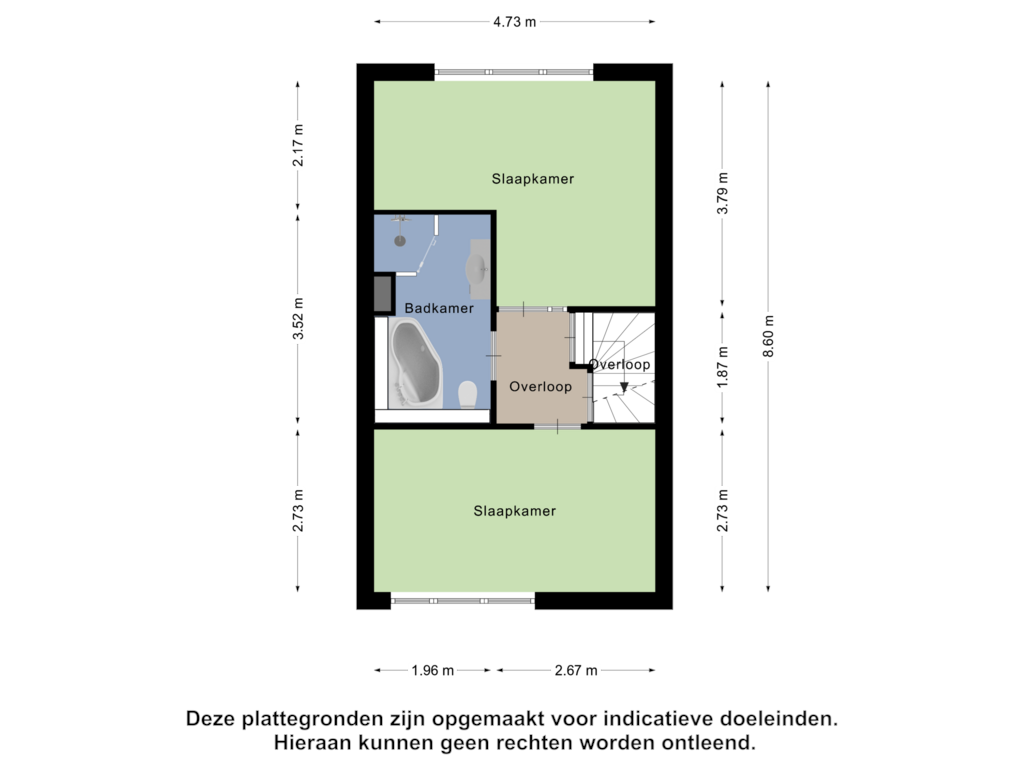 Bekijk plattegrond van Eerste Verdieping van Plevierstraat 4