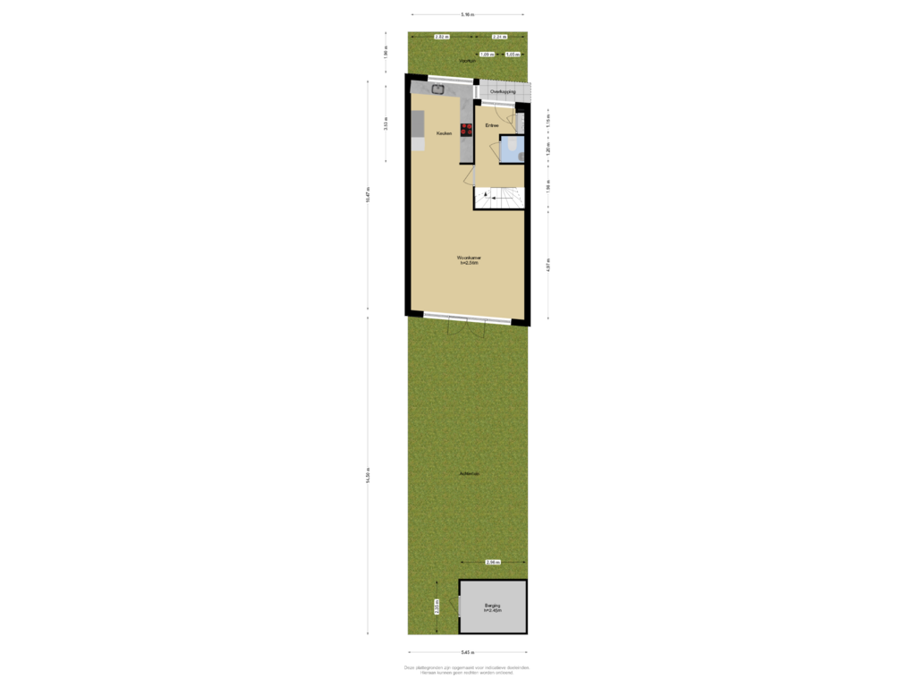 Bekijk plattegrond van Begane grond + Tuin van Annie van Hattemstraat 19