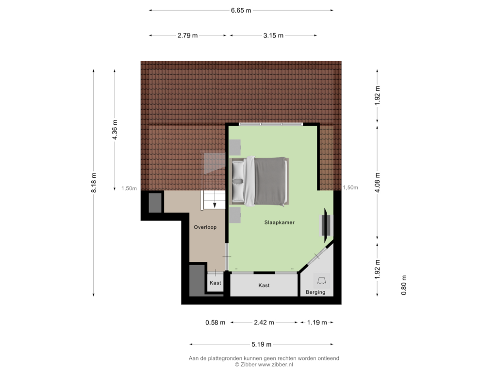 Bekijk plattegrond van Tweede Verdieping van Piet Heinstraat 47