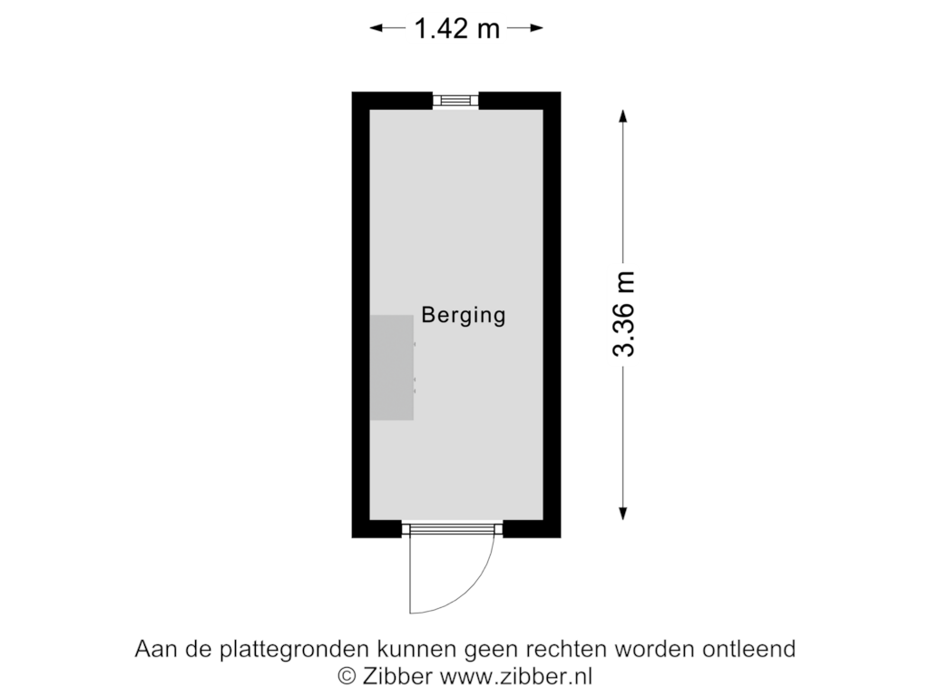 Bekijk plattegrond van Berging van Piet Heinstraat 47