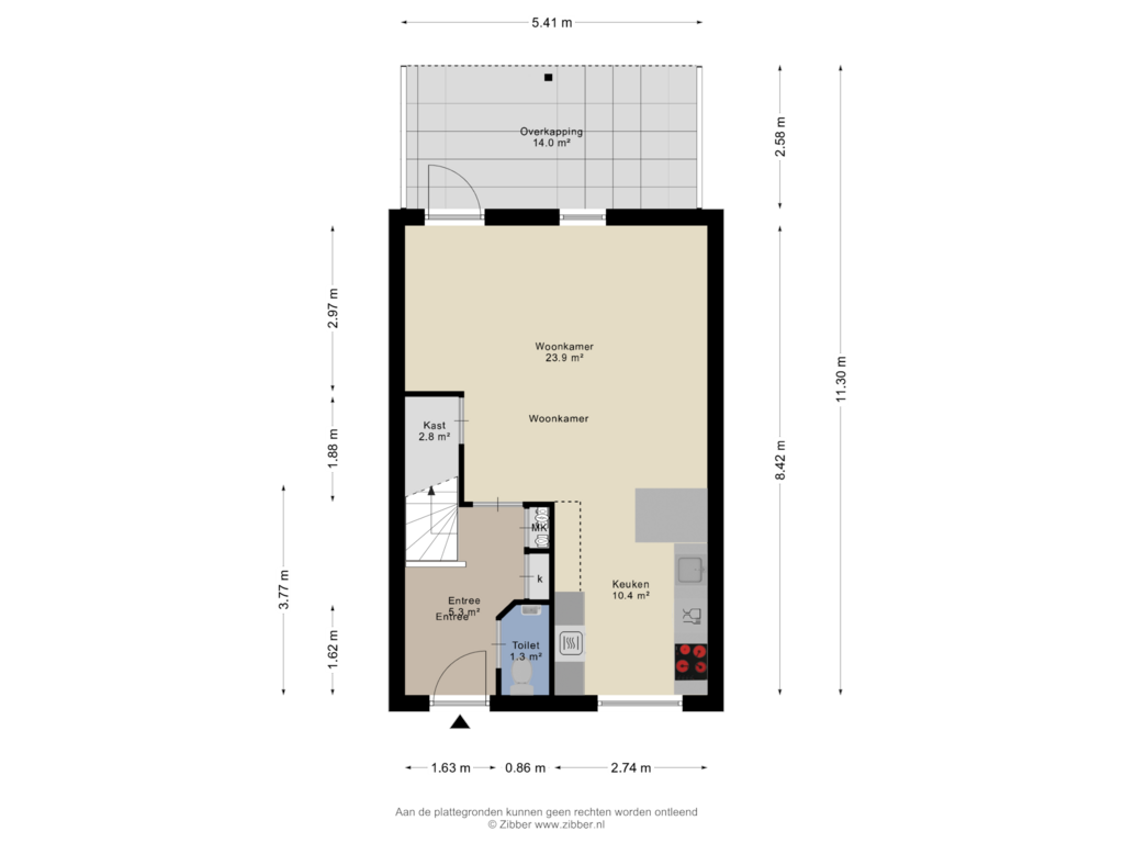 Bekijk plattegrond van Begane Grond van Katerhals 5